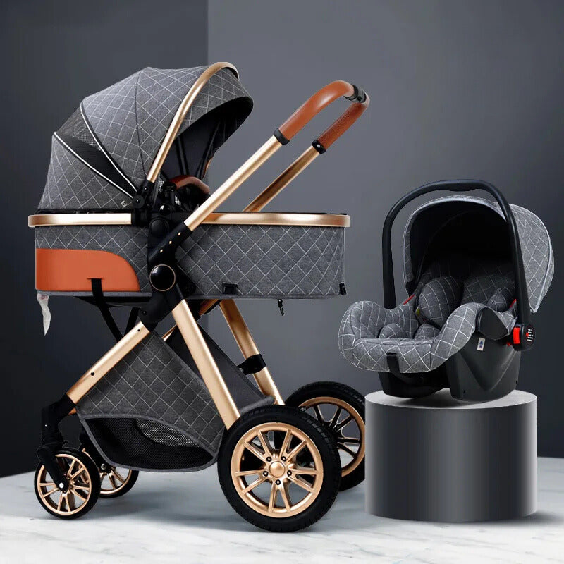 Luxury Baby Stroller 3 in 1