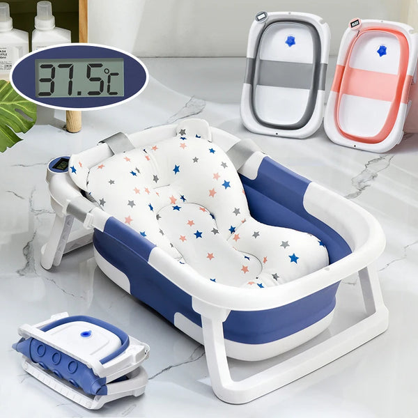 Portable Baby Bathtub with Heat Sensor