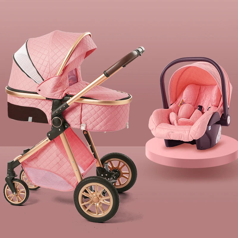 Luxury Baby Stroller 3 in 1